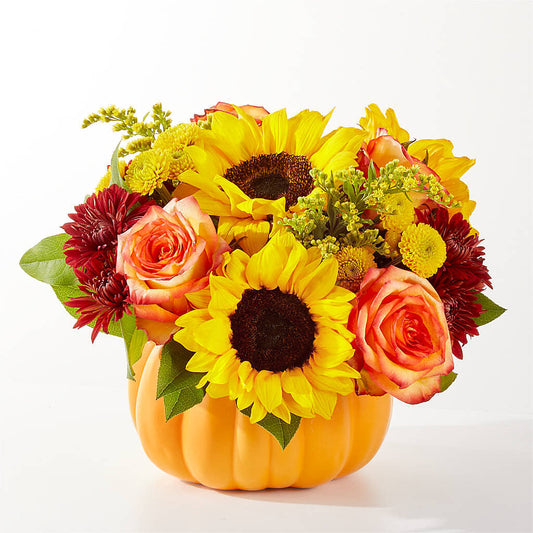 Golden Gourd Pumpkin Bouquet –  Floral Boutique, Lynnfield MA