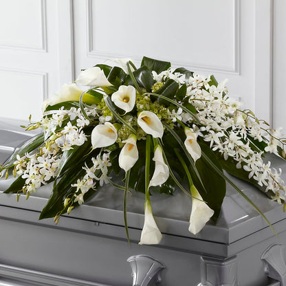Angel Wings Casket Spray –  Floral Boutique, Lynnfield MA