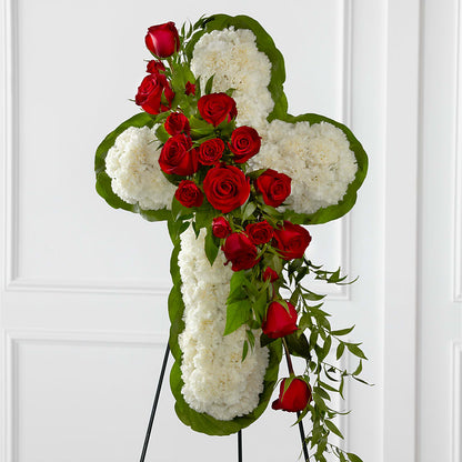Floral Cross Easel –  Floral Boutique, Lynnfield MA