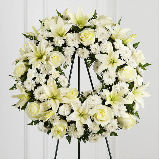 Treasured Tribute Wreath –  Floral Boutique, Lynnfield MA