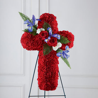 Faithful Hero Floral Cross –  Floral Boutique, Lynnfield MA