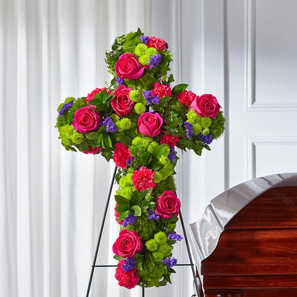 Tribute Rose Floral Cross –  Floral Boutique, Lynnfield MA