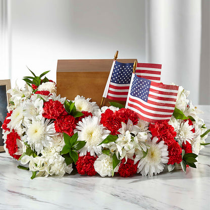 Spirit of Patriotism Cremation Adornment –  Floral Boutique, Lynnfield MA