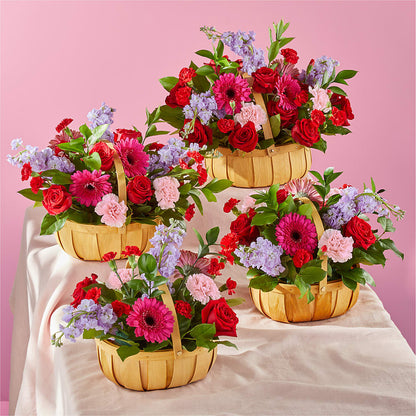 Pink Picnic Basket –  Floral Boutique, Lynnfield MA