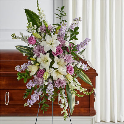 Grateful Hearts Standing Spray –  Floral Boutique, Lynnfield MA