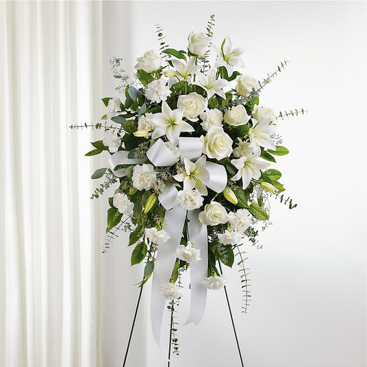 With Care Standing Spray –  Floral Boutique, Lynnfield MA