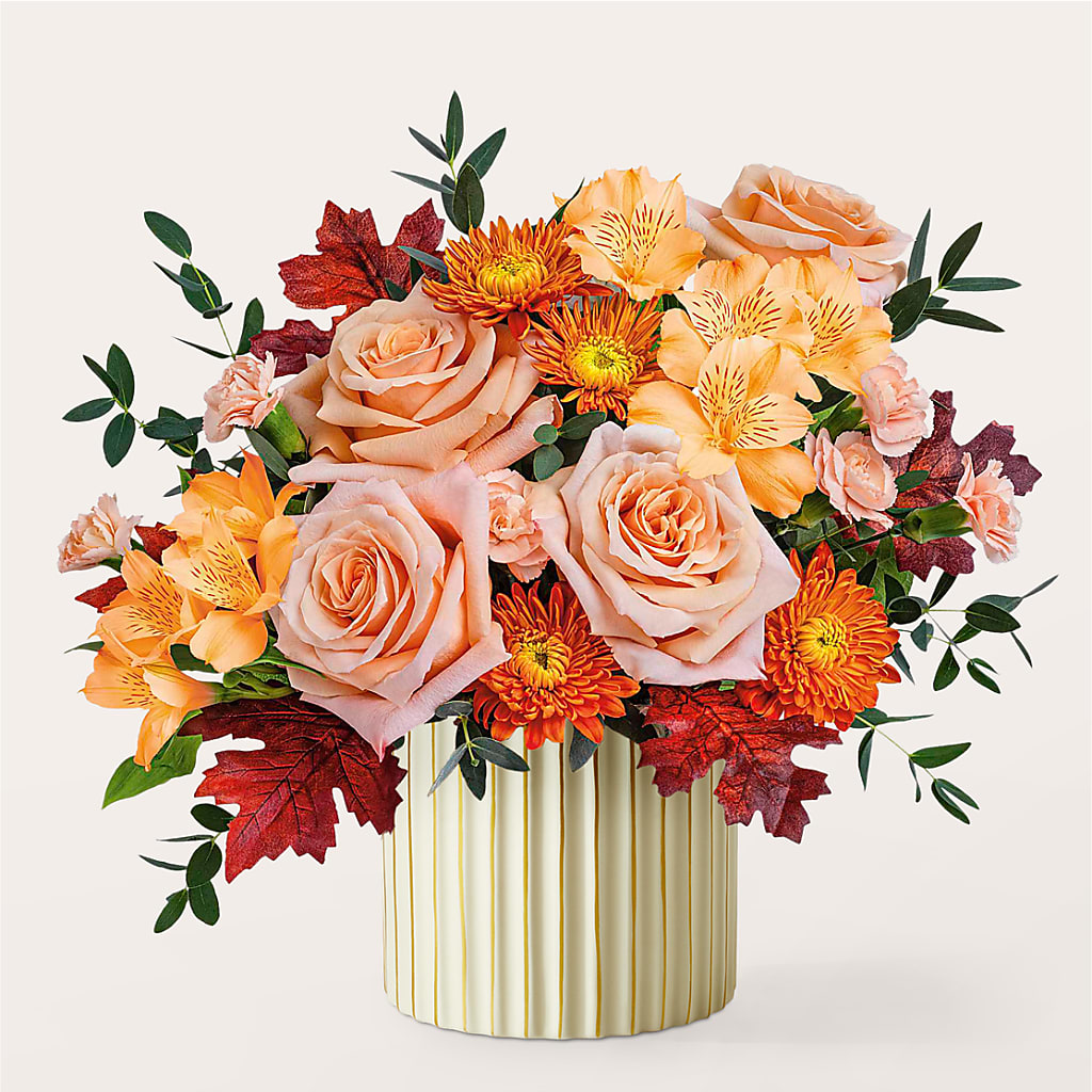 Spiced Latte Bouquet with Ivory Vase –  Floral Boutique, Lynnfield MA
