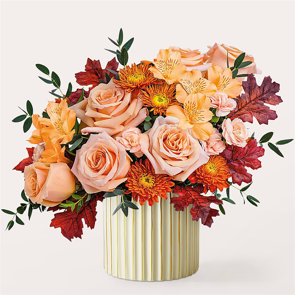 Spiced Latte Bouquet with Ivory Vase –  Floral Boutique, Lynnfield MA