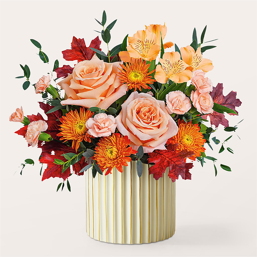 Spiced Latte Bouquet with Ivory Vase –  Floral Boutique, Lynnfield MA