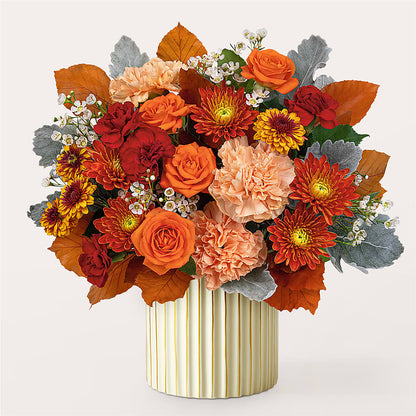 Merlot Bouquet with Ivory Vase –  Floral Boutique, Lynnfield MA