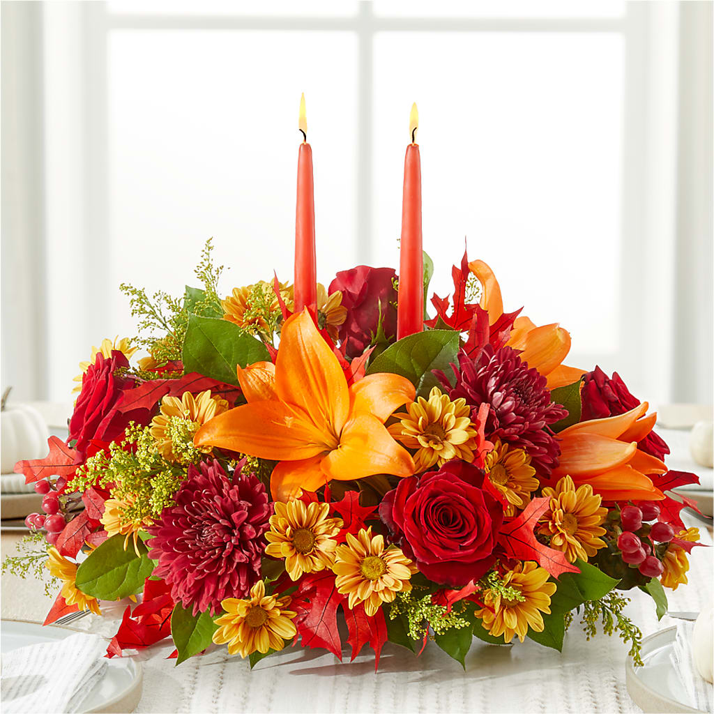 Autumn's Embrace Centerpiece –  Floral Boutique, Lynnfield MA