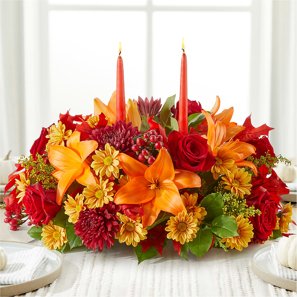 Autumn's Embrace Centerpiece –  Floral Boutique, Lynnfield MA