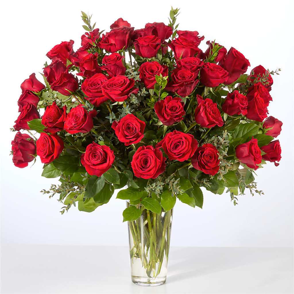Forever Yours Fifty Stem Red Rose Bouquet –  Floral Boutique, Lynnfield MA